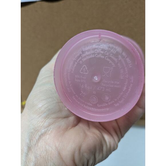 Starbucks Grande 16 oz Cups Tumblers Reusable Hot Cold with lids set of 7 - Picture 8 of 8